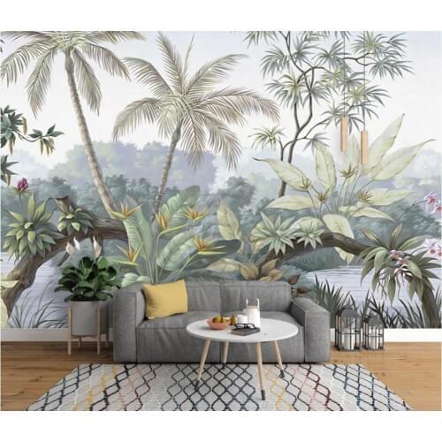 Beibehang Custom wallpaper photo high-end European retro nostalgic rainforest mural background wall home decoration 3d wallpaper