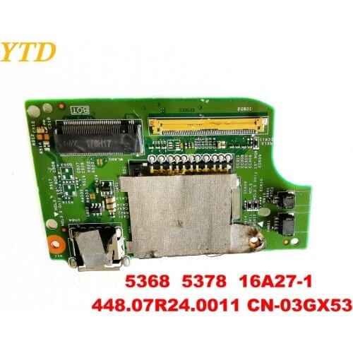 Original for DELL 5368 5378 USB board 5368 5378 16A27-1 448.07R24.0011 CN-03GX53 tested good free shipping