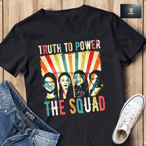The Squad AOC T shirt Aoc Shirt Ilhan Omar Tee Ayanna Alexandria Rashida Ilhan Progressive Democrat (Unisex) T Shirt(1)