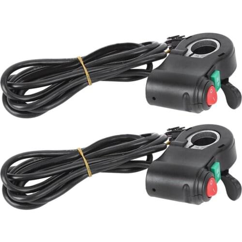 2PCS Electric Bike Handlebar Switch 98% Efficiency Real Time Display Thumb Cruising Multifunction Electric Bike Handlebar Switch