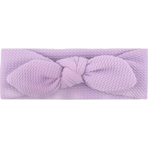 Girls Baby Toddler casual Turban Solid Headband Hair Band Bow Accessories Headwear one pieces