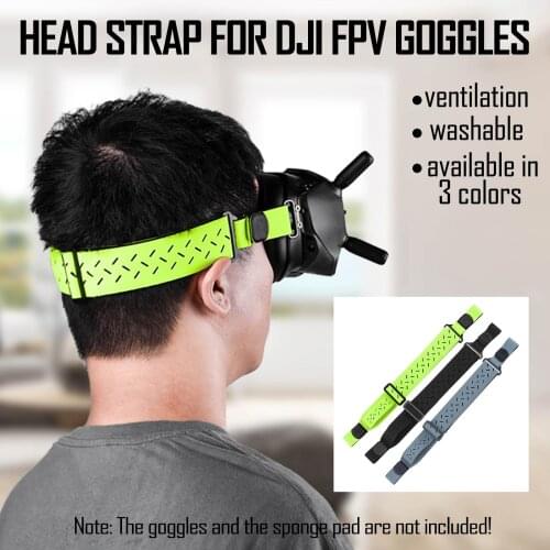 SUNNYLIFE Adjustable Breathable Skin-Friendly Head Strap Head Band for DJI FPV Combo Goggles Replacement Accessories