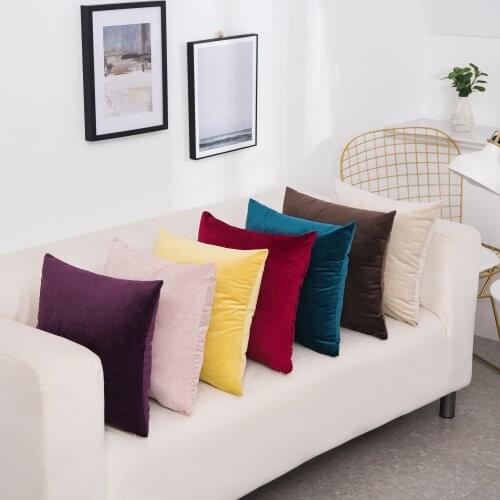 Luxury Velvet Cushion Cover Pillow Cover Pillow Case Home Decorative Sofa Throw Pillows For Living Room 45*45cm Kussenhoes Decor