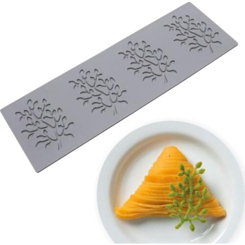 Cake Decorating Mold 3D Tree Leaves Coral Candy Silicone Mold Cupcake Topper Chocolate Baking Mould Kitchen Accessories