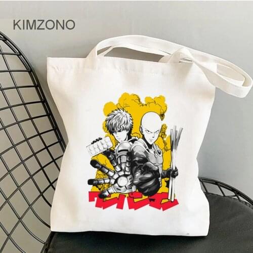 One Punch Man shopping bag bolsa reusable handbag eco recycle bag bag cloth reciclaje grab