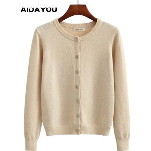 Womens Sweater Cardigan Thick Warm for Winter for Daily and Office Working Lightweight Sweaters Cotton Blend ouc033