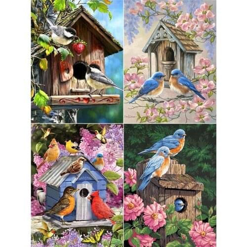 XUEQIXIAOZU Full Round bird Diamond embroidery 5D DIY Diamond painting Diamond mosaic painting Home decoration gifts 2020 New