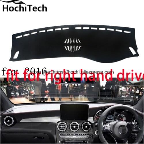 For Mercedes-benz GLC 2016 right hand drive dashboard mat Protective pad black car-styling Interior Refit Sticker Mat products