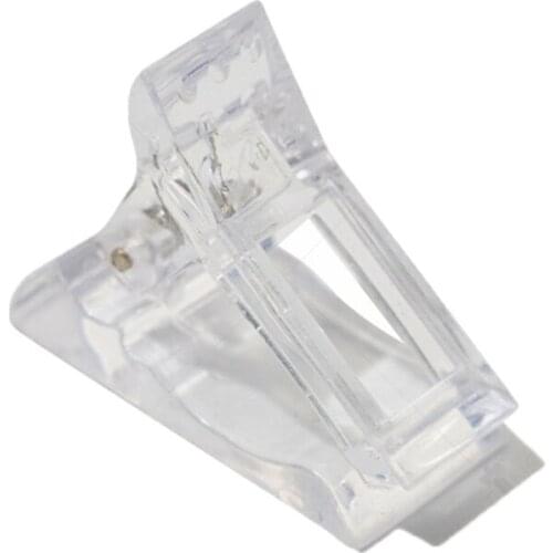 Q1QD Nail Tips Clip for Quick Building Gel Nail Forms Clips Finger Extension UV LED Builder Clamps