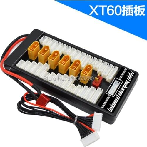 1pcs High Quality 2S-6S Lipo Battery Parallel Charging Board Charger Plate T Plug XT60 Plug for Imax B6 B6AC B8 6 in 1