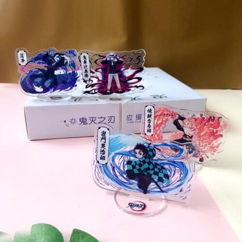 8CM Anime Demon Slayer Kamado Nezuko Tomioka Giyuu Kochou Shinobu Rengoku Kyoujurou Acrylic Model desktop Collection Gift