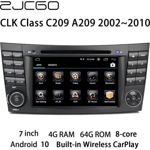 Car Multimedia Player Stereo GPS DVD Radio Navigation Android Screen for Mercedes Benz CLK Class C209 A209 CLK200 2002~2010