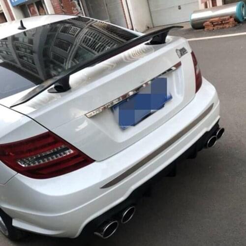 CEYUSOT FOR W204 W205 universal GT spoiler wing Mercedes C Class sedan accessories C180 C200 C400 tail fin ABS material 2005-ON