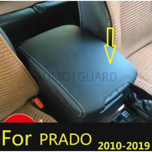 Microfibre Leather Center Armrest Cover Car Central Container Armrest Box Cover For Toyota Land Cruiser Prado 150 2010-2019