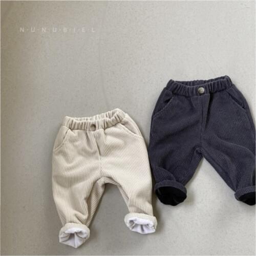 Childrens clothing autumn winter pants 2020 new Korean baby Plush pants childrens warm pants