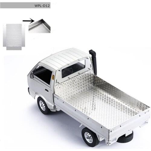 DJ RC Truck Parts WPL D12 Micro Trucks Upgrade Metal Anti-Skid Back Bucket Update Accessories Remote Control Car voiture
