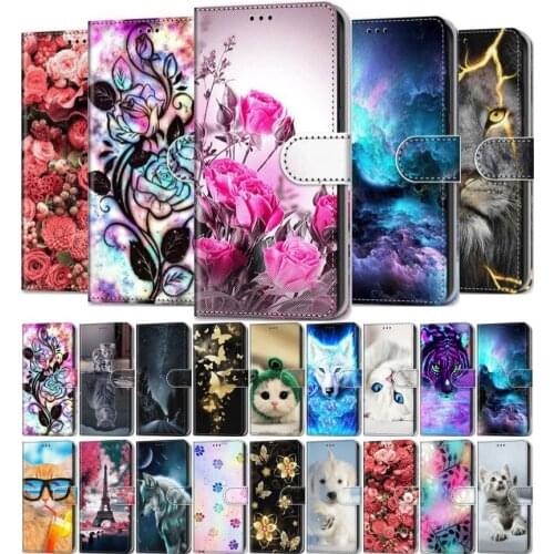 Fashion Flip Case For Huawei Enjoy 9s 7s 7 P Smart Y6 Y9 2019 2018 Mate 20 Pro P20 P30 Lite Business Stand Cover Cute Capa D03Z