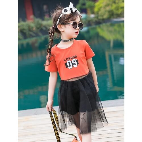 Tshirt For Teenage Girls 7 9 10 12 14 Years Big Girls Tops Casual Tee Kids Teens Summer T-shirt 2019 New Birthday Girl Tee Shirt