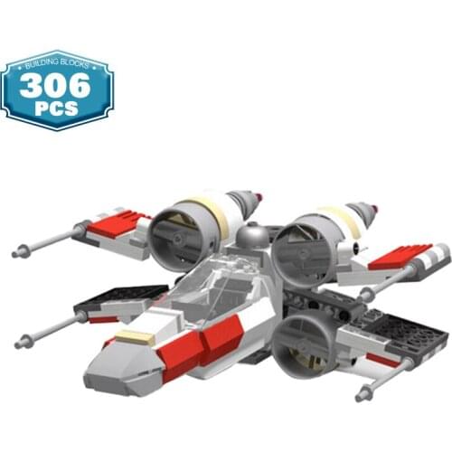 Moc Star X-Wing Fighter Space Combat Movie Series Military Aircraft Weapon Building Block Model Children Toys Boy Toys Gifts