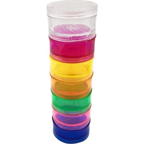 1 Set of Stackable Pill Box Portable Mini Sealed Pill Case Detachable Pill Organizer Pillbox