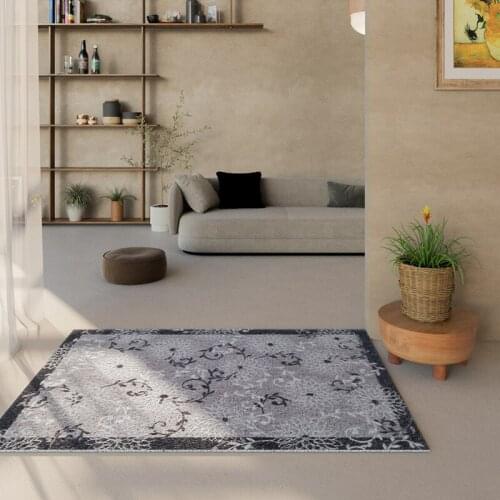 Nordic Style Home Door Mat Carpet PVC Anti-slip Mat Living Room Silk Loop Entrance Door Mat Custom Corridor Hallway Mat Carpet
