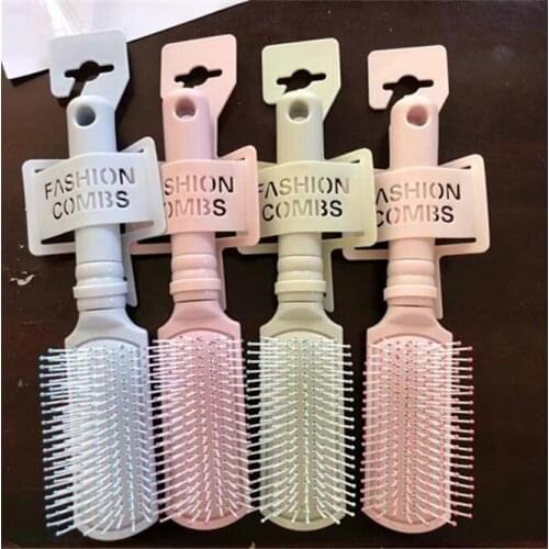 48Pcs/Lot Round Drum Comb Shape Curl Comb Ribs Flat/Round Comb Candy Colored Ladies Dormitory Hair Comb Styling Tools HA2122