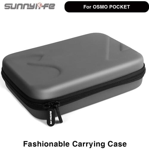 Sunnylife Fashionable Carrying Case For DJI OSMO POCKET PU Fabric Scratch-Proof Water-Proof Protective Action Camera Cases