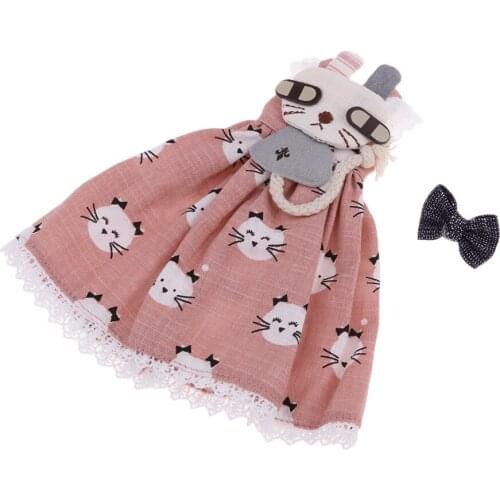 Fashionable with Kitten Pattern And Headwear for Blythe Dolls