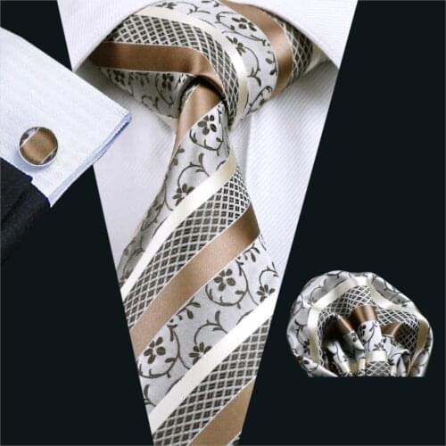 FA-905 Mens Ties 20 Styles Tie Hanky Cufflink Set Mens Business Gift Ties For Men Free Shipping