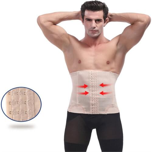 Men Sports Belt Body Shaper Waist Support Trainer Girdle Lingerie Fajas Tummy Belly Band Slimming Shapewear