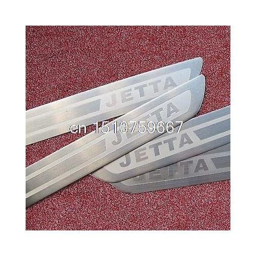 Door Sill Scuff Plate Guards FOR VW Jetta 6 MK6 Sedan 2011-2015 Stainless Steel