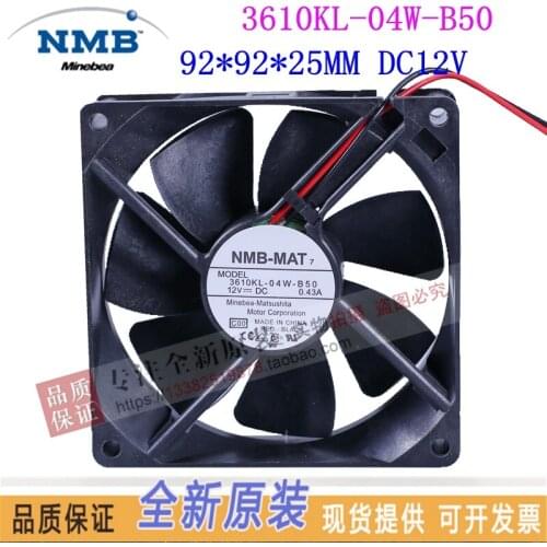 New original NMB 3610KL-04W-B50 9cm 9225 DC12V 0.43A UPS power cooling fan
