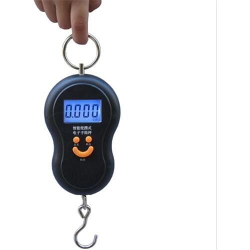 Mini 50Kg/10g Portable LCD Display Luggage Fishing Hook Electronic Weight Digital Scale Pocket Weighing Hanging Scale