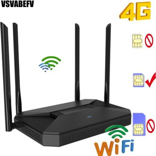 Unlocked 4G Router 3G/4G SIM Card Wifi Router CAT4 150Mbps 2020New Arrival Indoor HomeCPE Wireless Support 30 Users&RJ45 Port