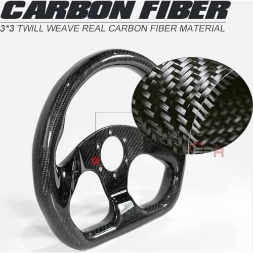 Flat Type Dry Carbon Fiber 320mm Steering Wheel (6 bolts 70mm PCD) Fibre Inner Tuning Drift Kit For Civic BRZ GTR GTS MX5 FT86