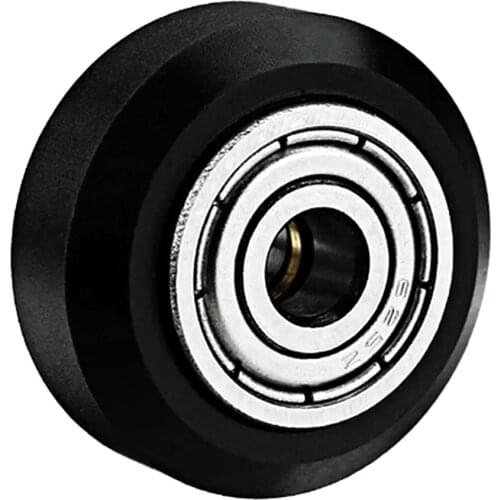 D-type pulley 625Z flange bearing pulley Plastic pulley passive wheel POM Material Big Pulley Wheel with Bearings