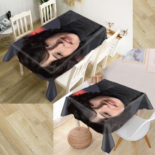 Finn Wolfhard Tablecloth 3D Print Oxford Fabric Square/Rectangular Dust-proof Table Cover For Party Home Decor TV Covers
