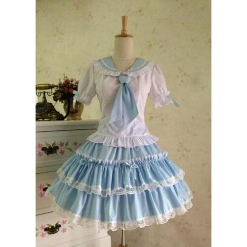 Summer dress princess cosplay costume girl lolita dress medieval gothic dress sailor school uniform halloween costumes for women