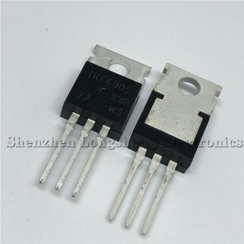 10PCS/LOT New IRF4905 IRF4905PBF TO-220 FET 74A/55V/200W