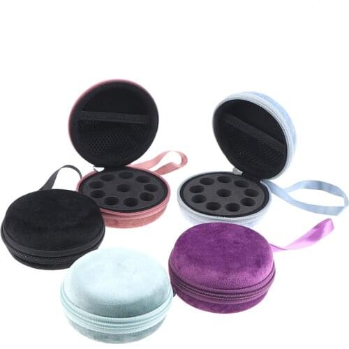 10 Slots 1-2ML Essential Oil velvet Storage Bag double zipper separated Oil Portable Storage Bags Travel Portable Case Organizer