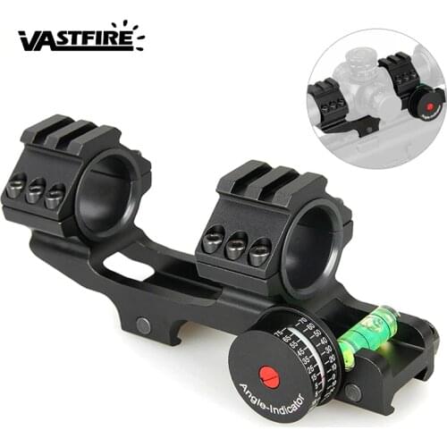 20mm Picatinny rail Mount & Angle Indicator Bubble Level Scope Angle indicator For 24.5mm/30mm Dual Rings Riflescope Accessories