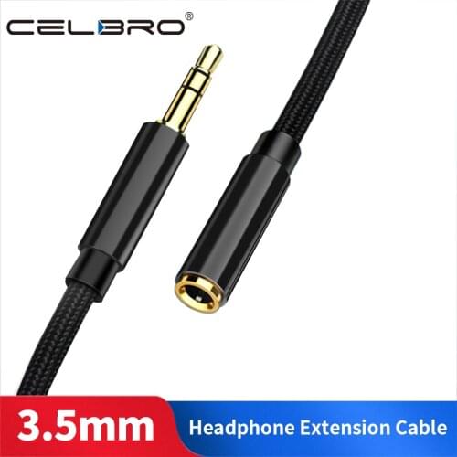 3.5mm Jack Audio Aux Extension Cable for Headphones MP3 MP4 Player Smartphone PC Audio Extender Adapter Cord 0.5m/1m/1.5m/2m/3m