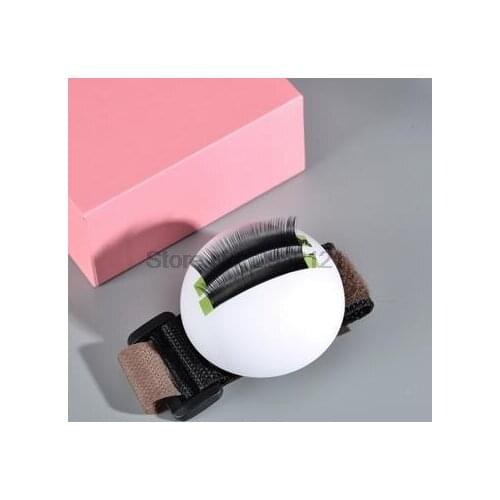 By dhl 50pcs 3D Makeup Fake Eyelash Tray Strip Stand Individual Eyelash Extensions Hand Plate Eye Lash Grafting Stand Palette