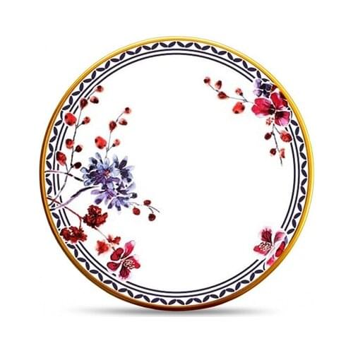 Majida Service Plate 6 Pieces 25 Cm Provence Flowers