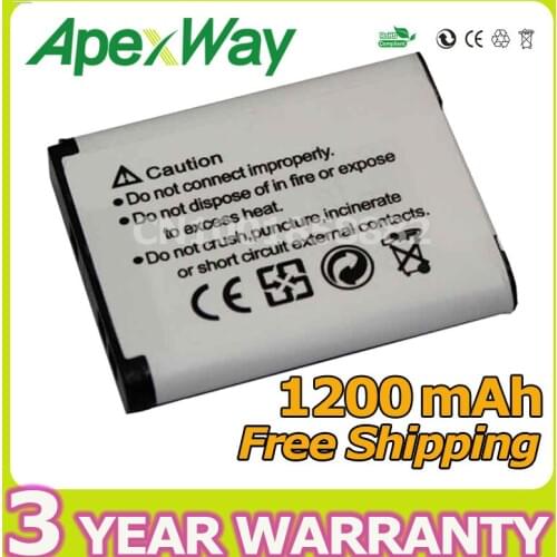 Apexway 1200mAh EN-EL19 ENEL19 Rechargeable Camera Battery For Nikon S100 S3100 S4100 S4500 S2500 S3200 S4150 S5200 S2600 S3300
