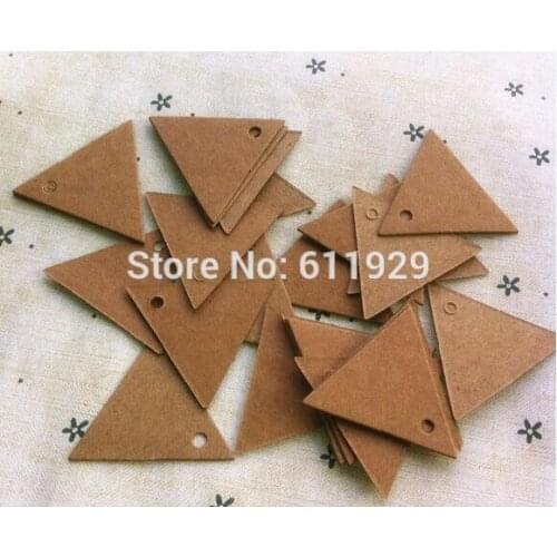 Free shipping 1000 pcs a lot 3.5cm blank kraft paper tags/gift decorated card/baking price tags/clothing labels printing