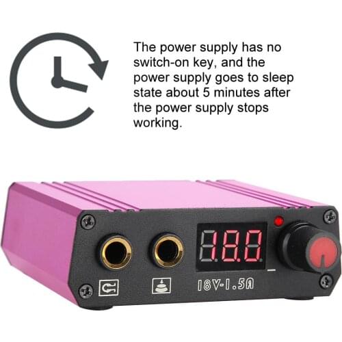 2 Types Professional Mini Tattoo Machine Power Supply for Tattoo Machine Foot Pedal Mini Tattoo Power Supply permanent Make up