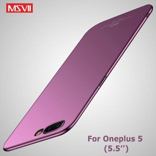 Oneplus 5 Case Cover Msvii Ultra Thin Matte Coque For One Plus 5 T Case OnePlus 5 T Hard PC back Cover For OnePlus5 Phone Cases