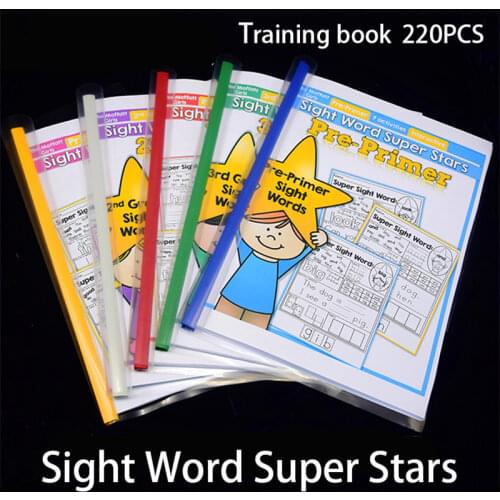 Kids Games English Phonic Sight Words Super Starts Exercise Training Reading Practice Book Learning Educational Card Children