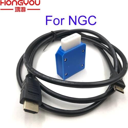 For Nintendo Gamecube Mini HDMI-compatible Adapter W/ 5FT HDMI-compatible Cable For NGC